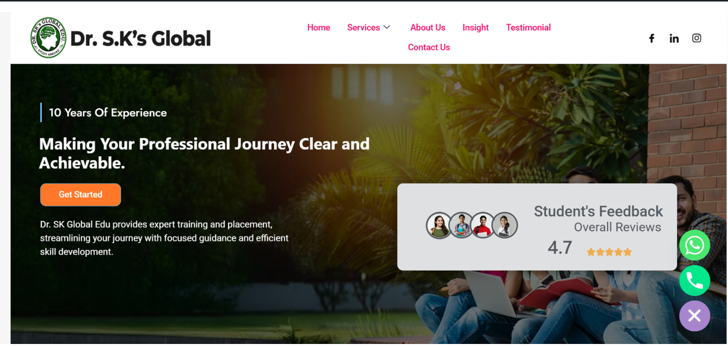 DrSK Global Website Design